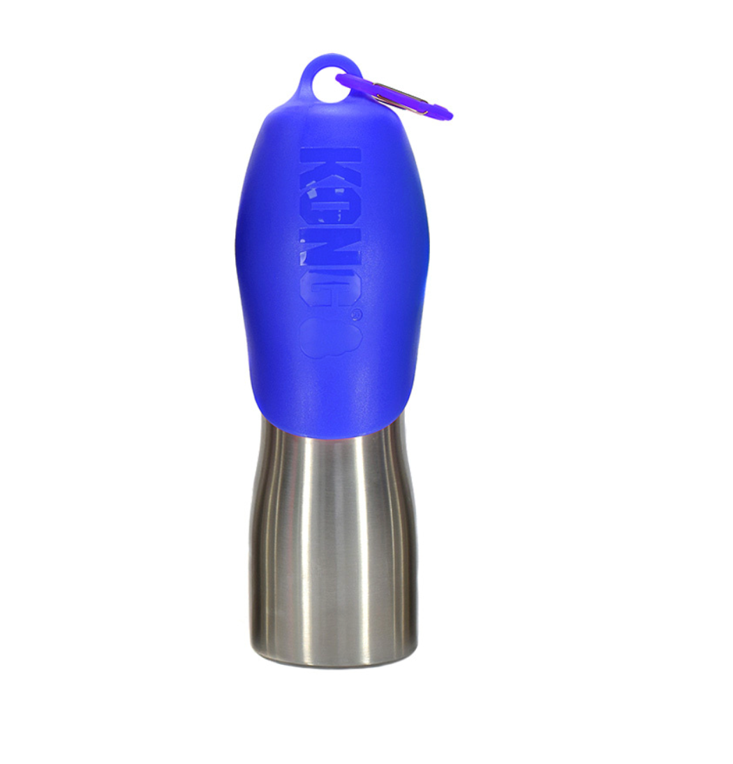 Kong H2O Trinkflasche Edelstahl Blau